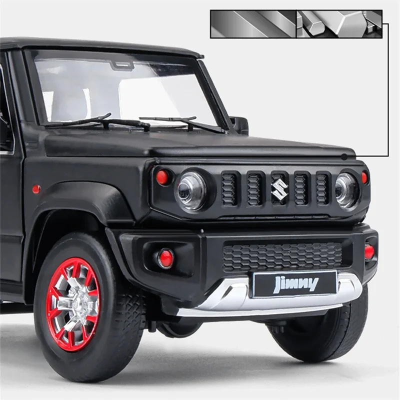 1:18 SUZUKI Jimny Alloy Car Model Diecast Metal Toy Off-Road Vehicles Car Model Sound and Light Simulation Kids Gifts H10