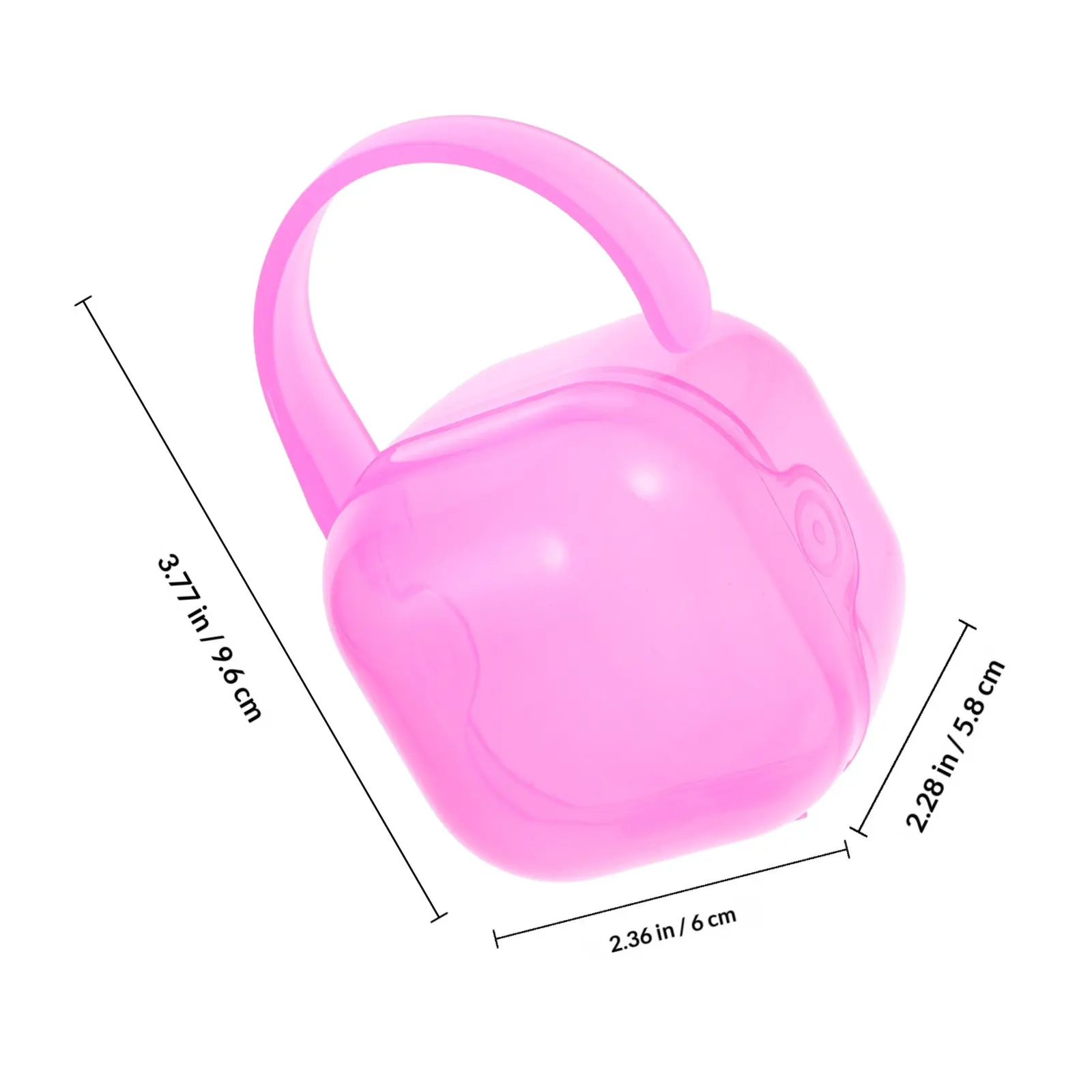 2Pcs Baby Pacifier Holder Case Travel Friendly Pacifier Box Compact Lightweight Safe PP Material Smooth Edge Design Easy Access