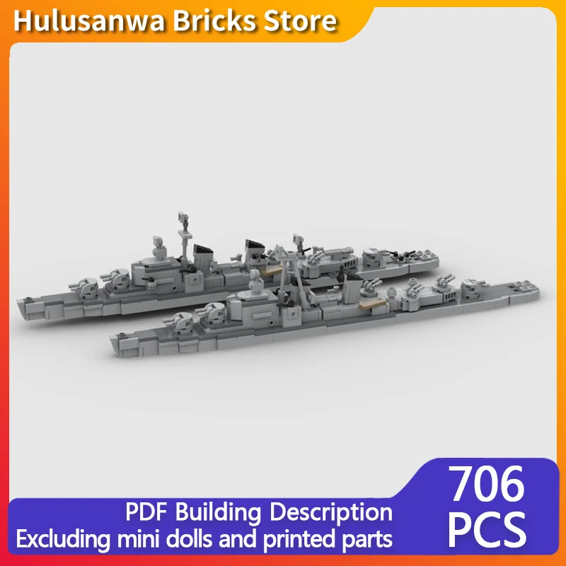 

1944 и 1950-е годы, модель Laffey США, MOC, строительные кирпичи, военное оборудование, модульные технологии, подарки, праздник, сборка, детские игрушки, костюм