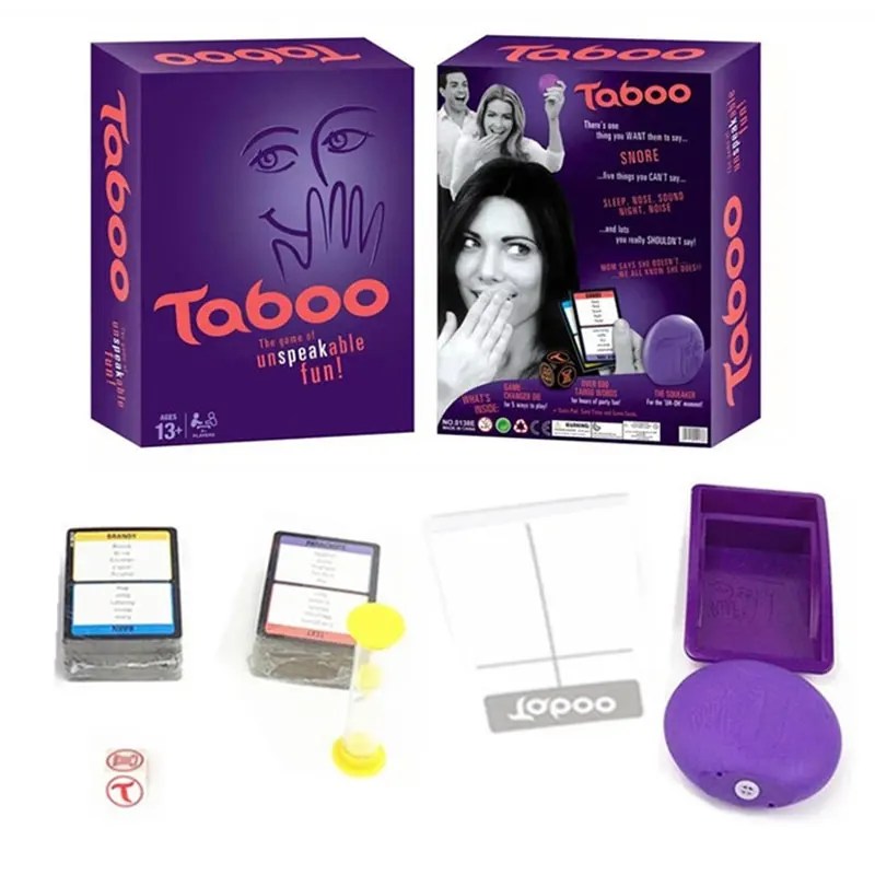 Classic Taboo Card Game Board Game Fun Finding Words Board Game Party Family Interactive Games for Adults