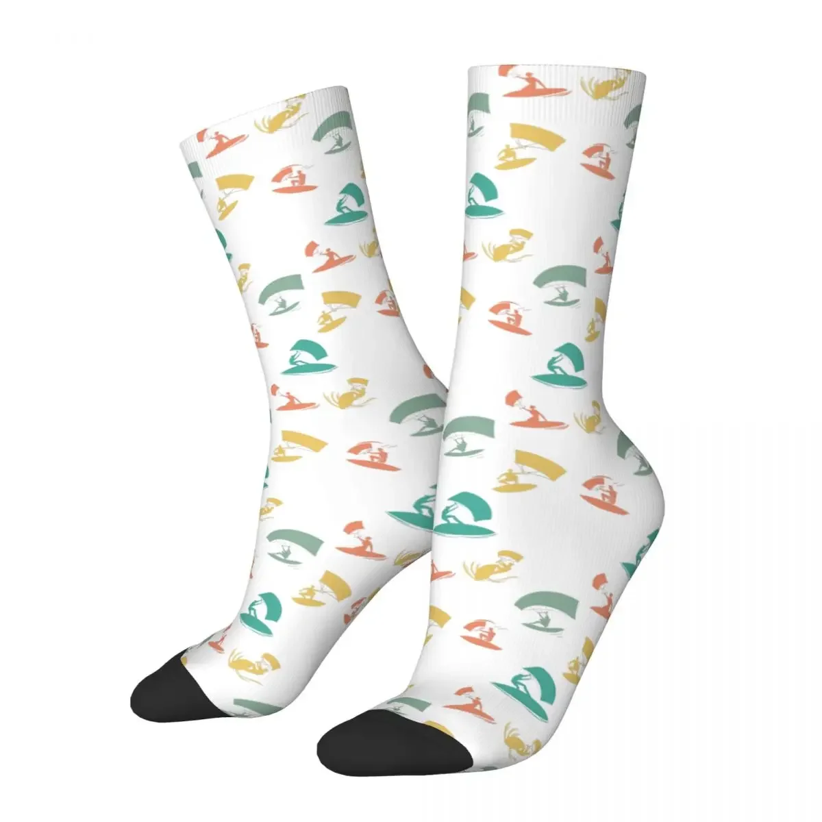 Chaussettes longues pour cerf-volant, surf, kitesurf, Harajuku, absorbant la sueur, toutes saisons, accessoires unisexes, cadeau d'anniversaire