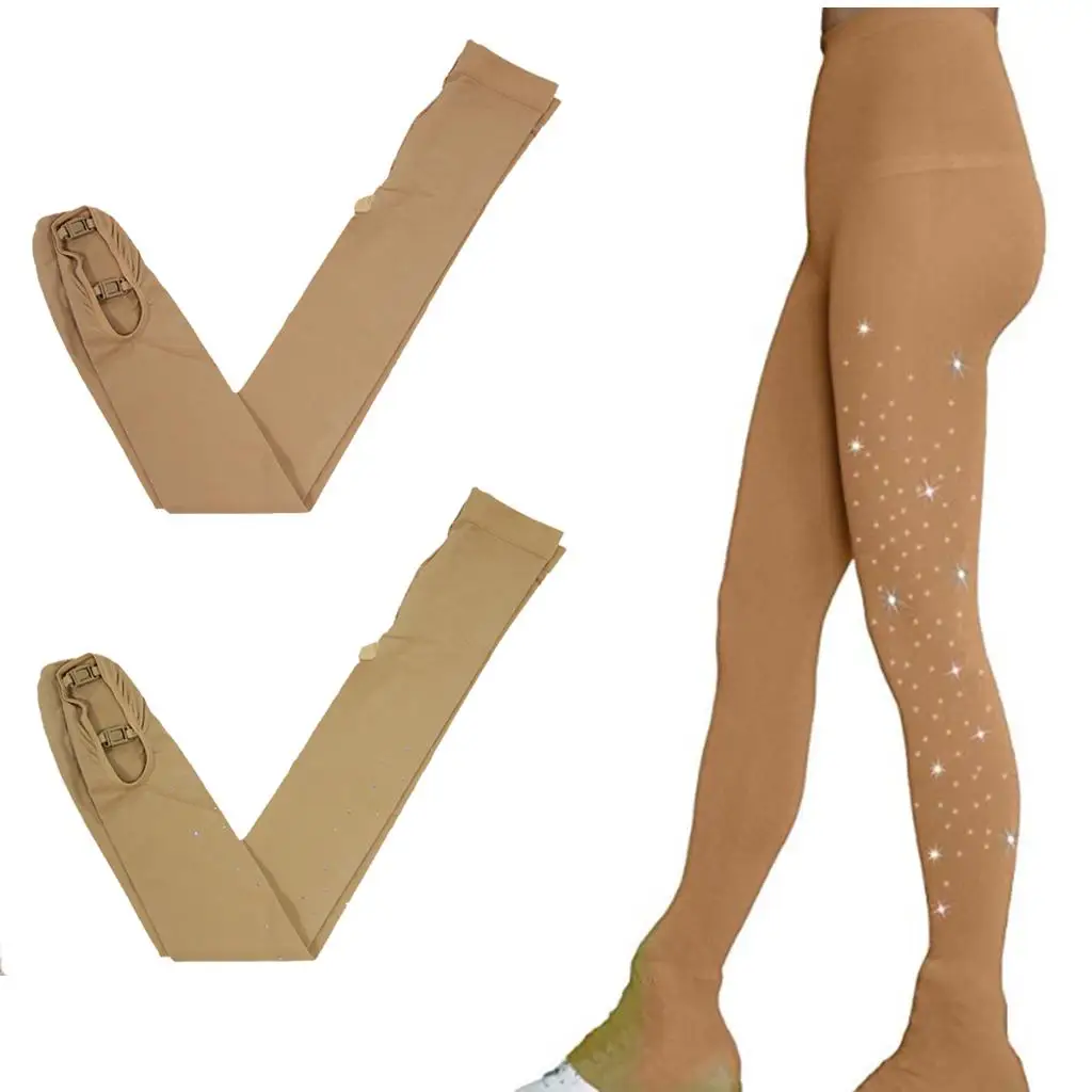 Figure Ice Skating Tights Women Girls Ice Skating Tights Leggings Stocking Thermal Training Outfit Soft for skating competition