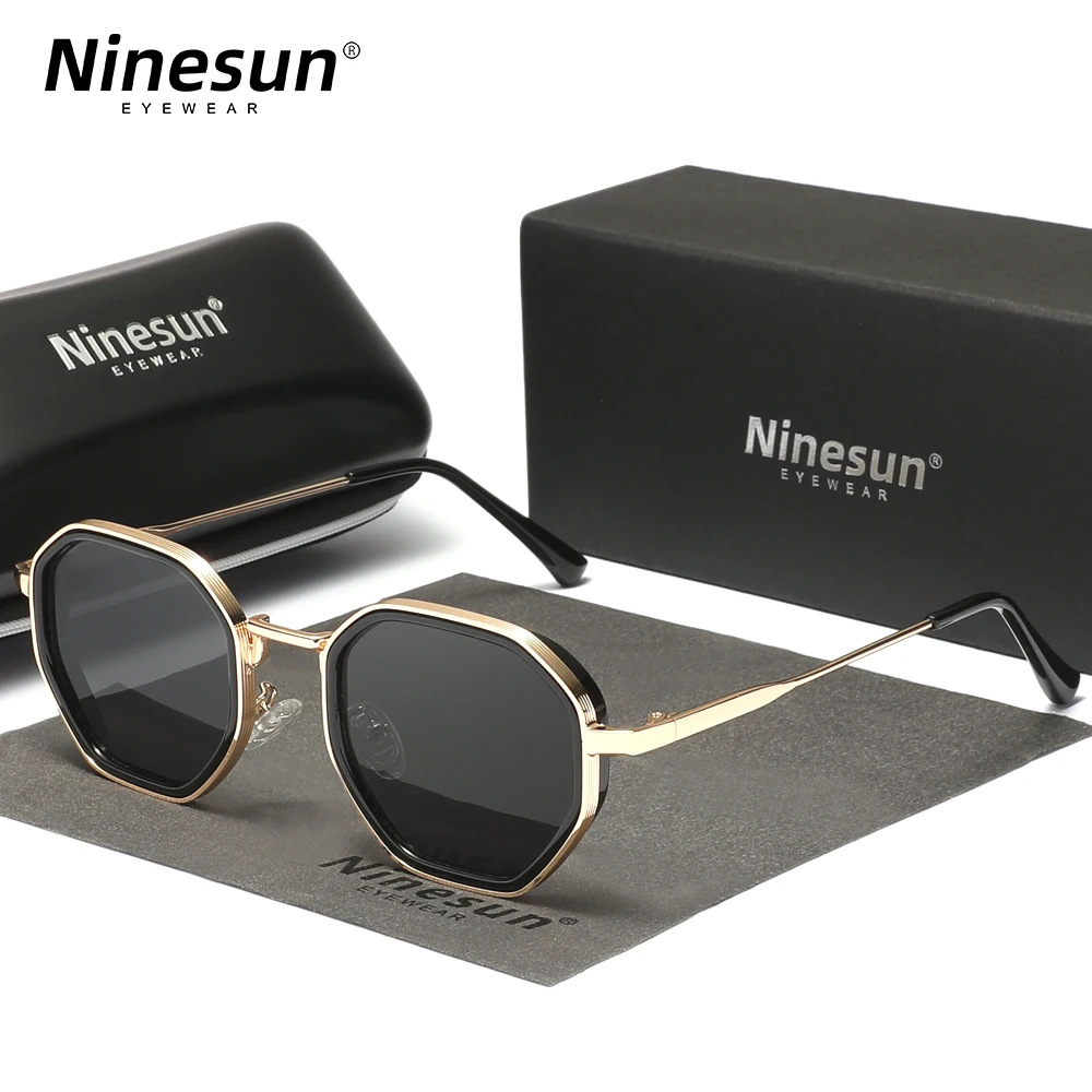 Ninesun Retro Alloy Sunglasses Trendy Leisure For Ladies Accessories UV400 Driving Travel Outdoor Eyewear
