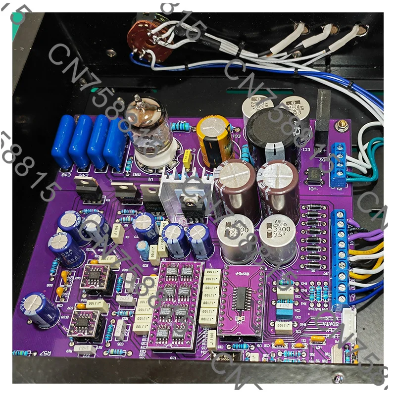 Coaxial Fiber USB Tube Buffer，TDA1387 8 Parallel Replacement，TDA1541 DAC Decoder