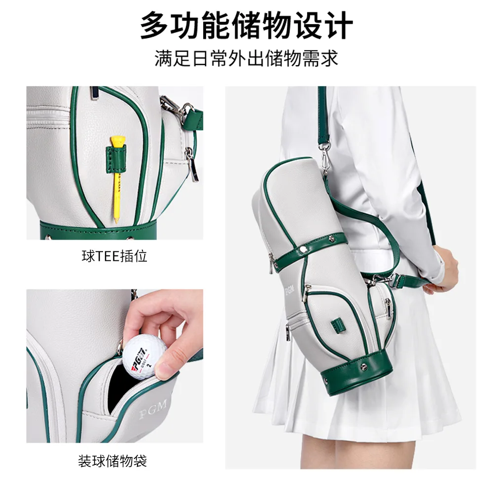 PGM Golf Women's Slanted Carry Mini Golf Bag Ultra-light, Portable and Cute Slanted Carry Bag