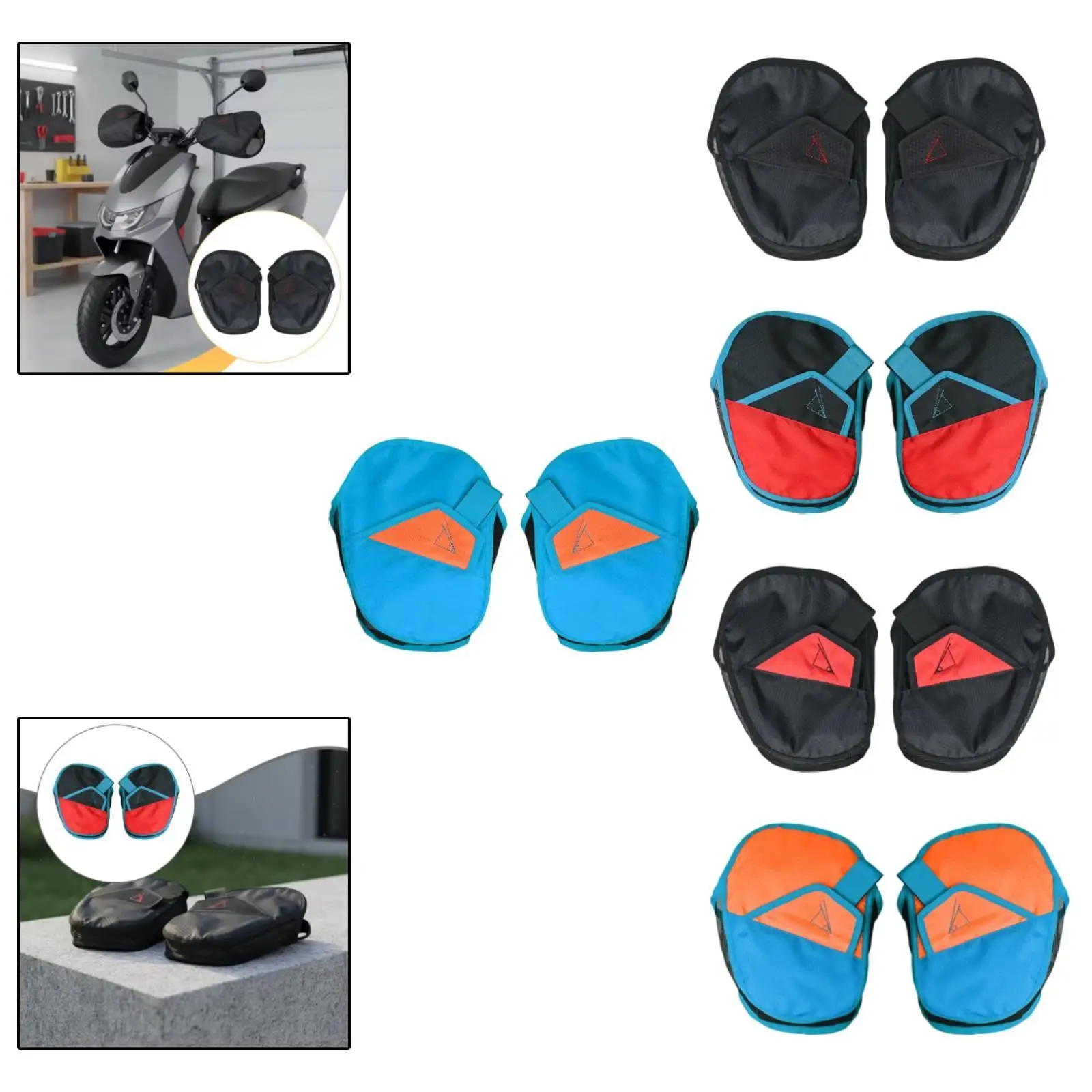 2 Pieces Motorcycle Handlebar Gloves Windproof Breathable High Performance Outdoor Handlebar Mitts Accessories Handle Grip Cover