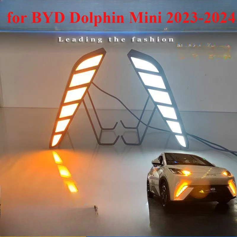 

Для BYD Dolphin Mini 2023-2024 дневные ходовые огни противотуманные фары указатель поворота светодиодные фары модифицируют передний бампер