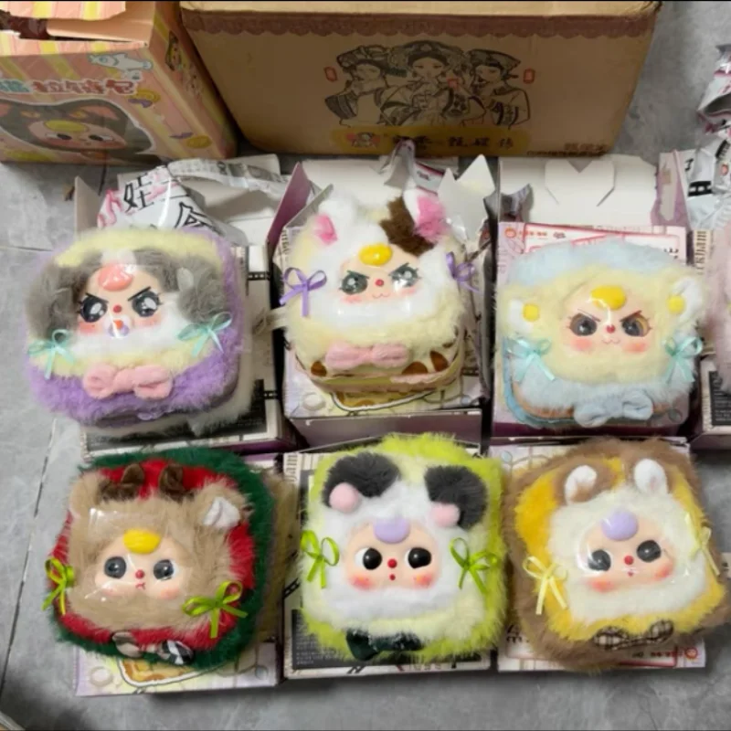 

Новинка в наличии, детская три плюшевые шкатулки для драгоценностей, серия слепая коробка, мультяшная кукла, украшение для рабочего стола, загадочная шкатулка, подарок-сюрприз для девочек