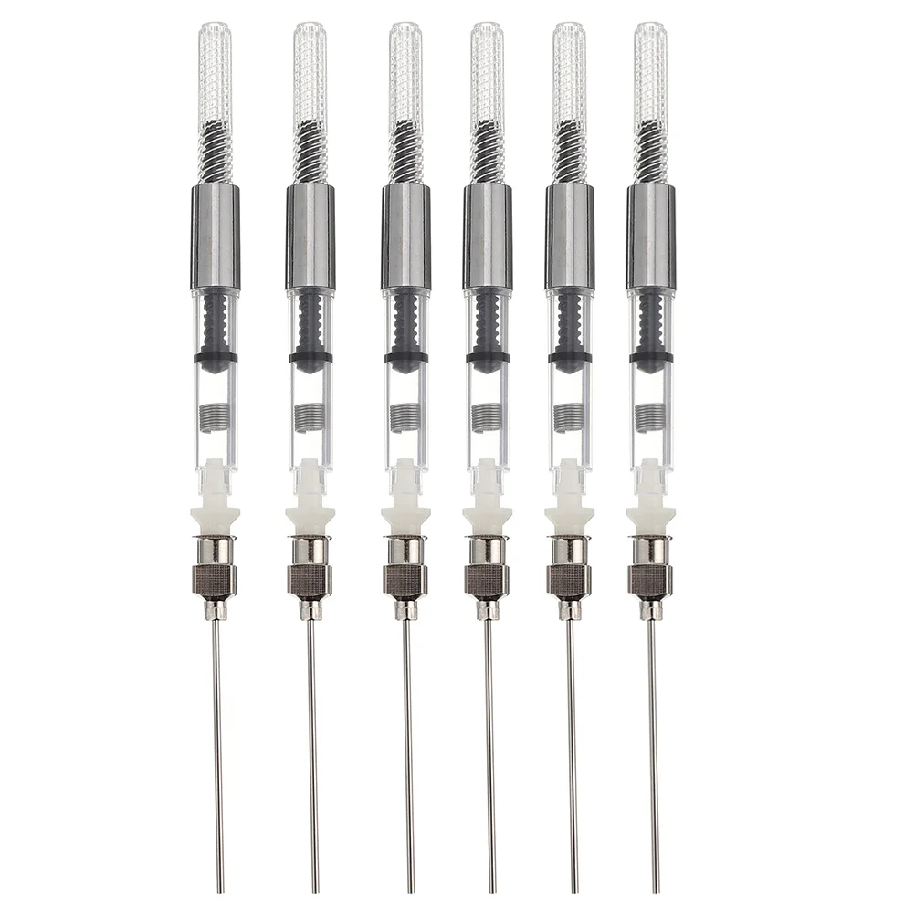 

6 Pcs Fountain Pen Ink Converter Universal Refillable Absorber School Supplies Stainless Steel Practical Accessories