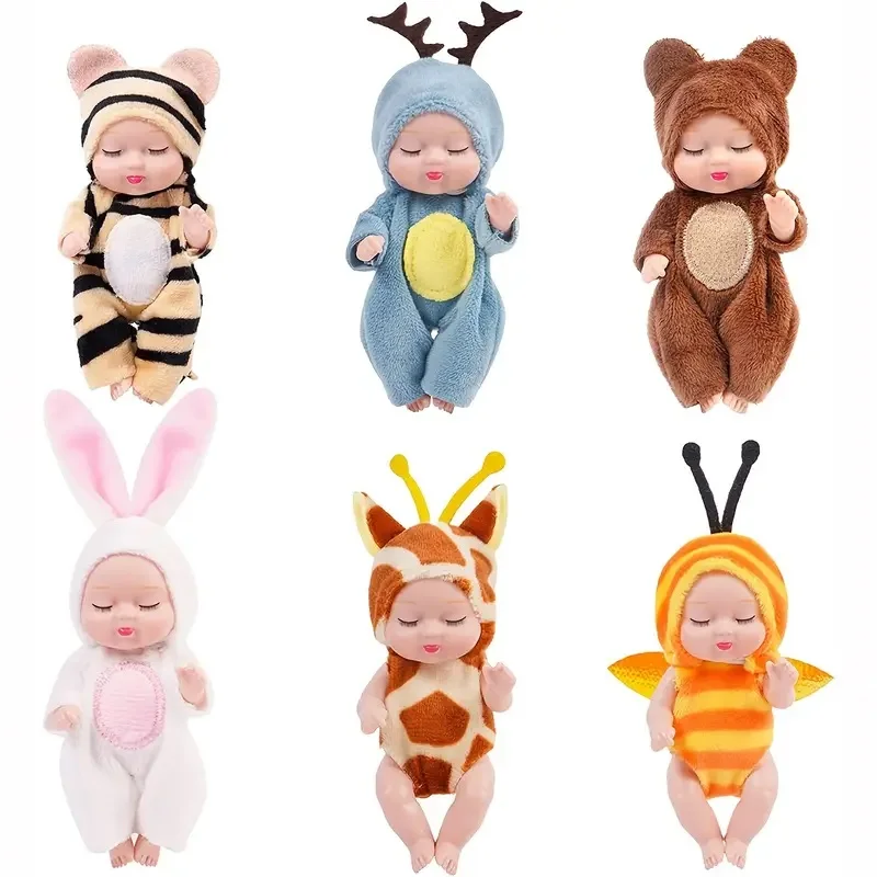 Accessories&Miniature Items ,Lovely Sleep Simulation 11CM Reborn Dolls Girl's Princess Children's Toys Gift For Girls Bjd Dolls