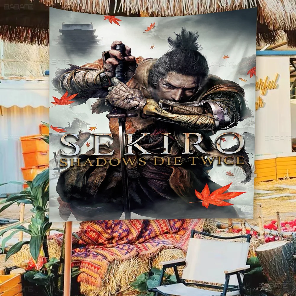 Sekiro Shadows Die Twice High End Quality Banner Printing Artistic Atmosphere Style Camping Flag