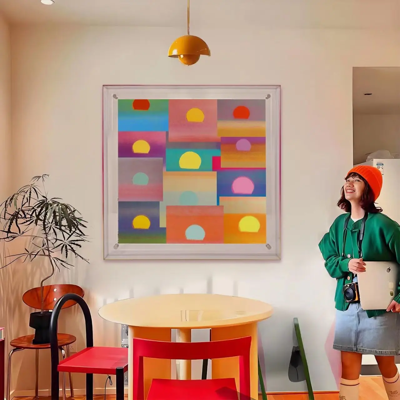 

Акриловая цветная фоторамка большого размера с полым дизайном для свадебных фотографий, настенная рамка для картин, настольное украшение