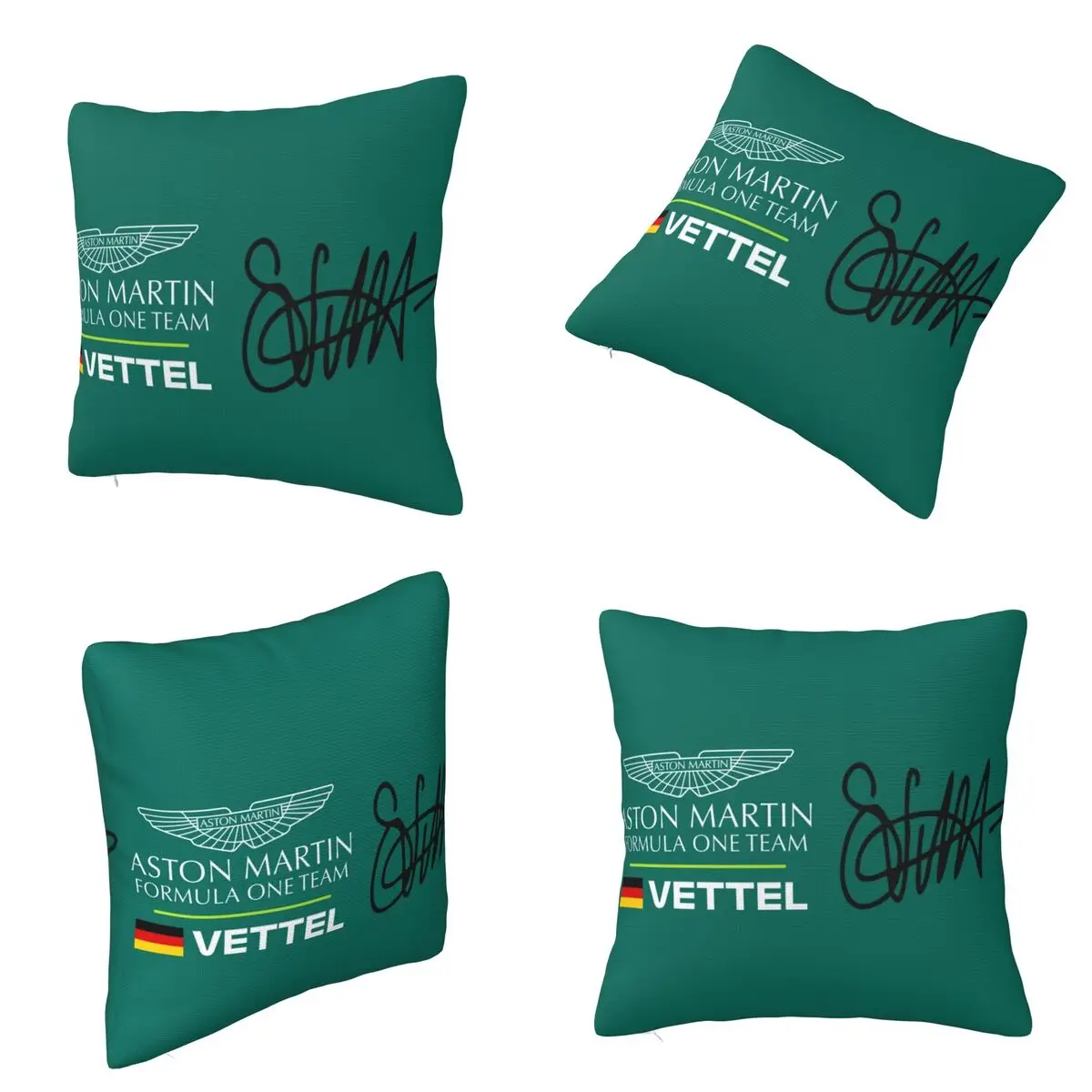 

Sebastian Vettel, Aston Martin Square Pillowcase Cushion Cover Pillow Case Throw Pillow Cover for Home Bedroom Car