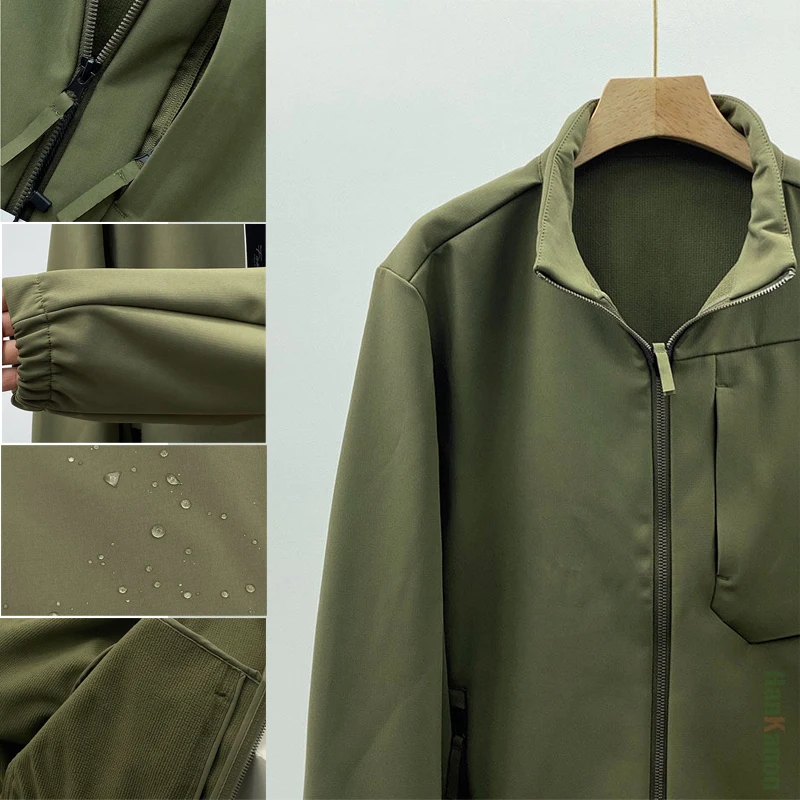 

Outdoor Versatile Stand - Up Collar Soft - Shell Jacket Unisex Outdoor Windproof and Waterproof Camping, Hiking Jacket