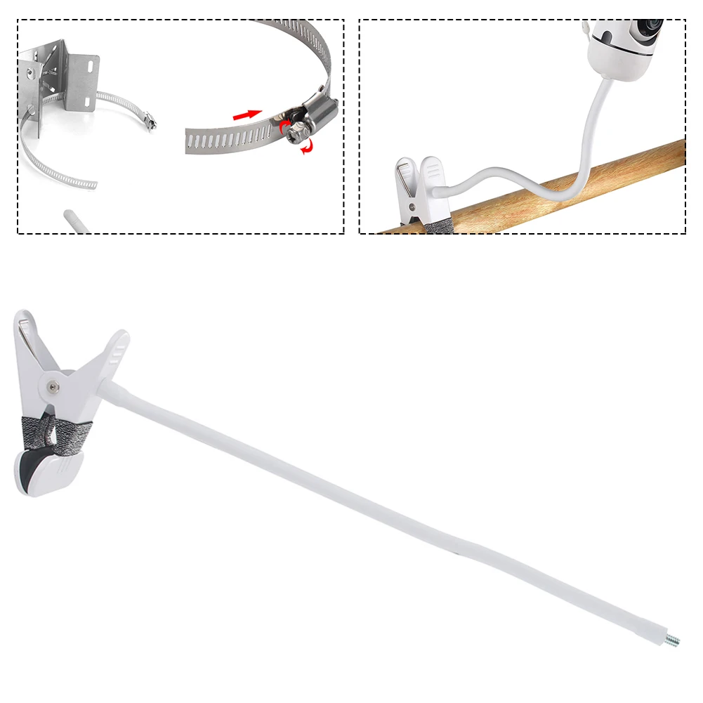 Holder Flexible 45cm Gooseneck Clip Clamp For HelloBaby Cameras Tool-Free Smart Home Electronics Security Protection Part