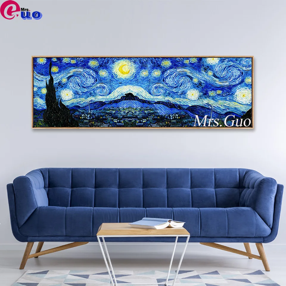 DIY 5D Diamond Paining Van Gogh Starry Night Cross Stitch kits Abstract Painting Diamond Embroidery Mosaic Hobby Craft