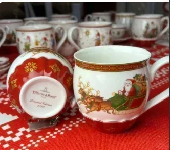 Western Cuisine Plate German V Bao Tableware Christmas Series Toy Joy Mug Bowl Salad Dish Dessert   Fruit Holder