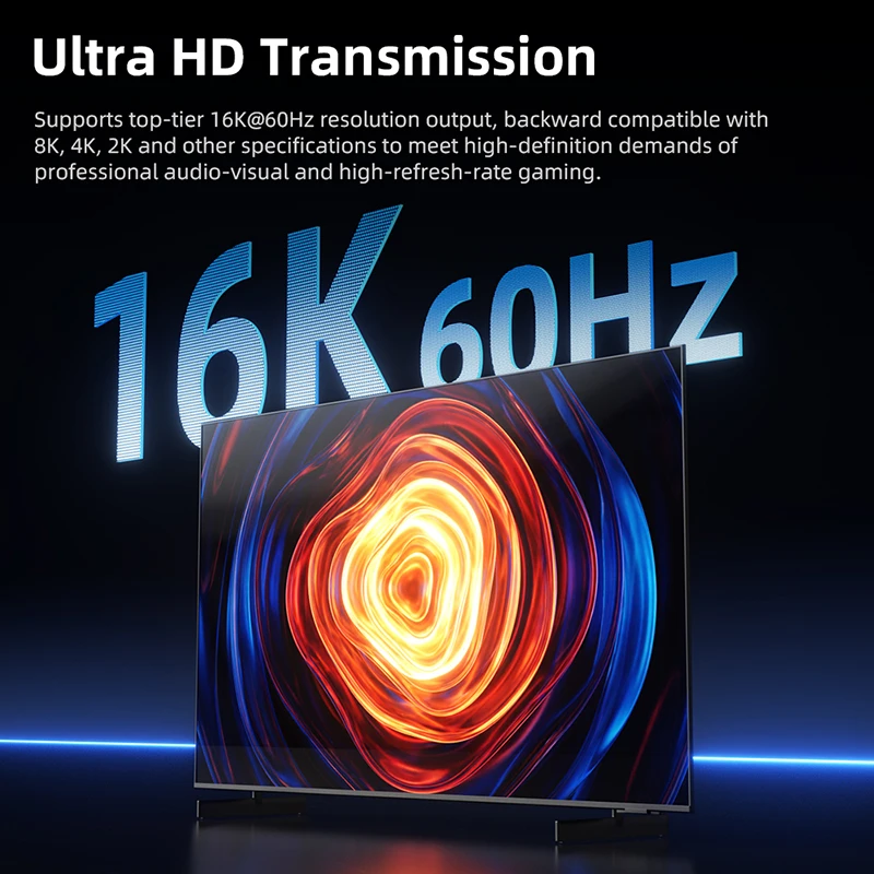 USB C to DP 2.1 Cable 16K@60Hz Compatible Thunderbolt 3/4 Type C to DisplayPort  Portable Spring Cord for MacBook Air