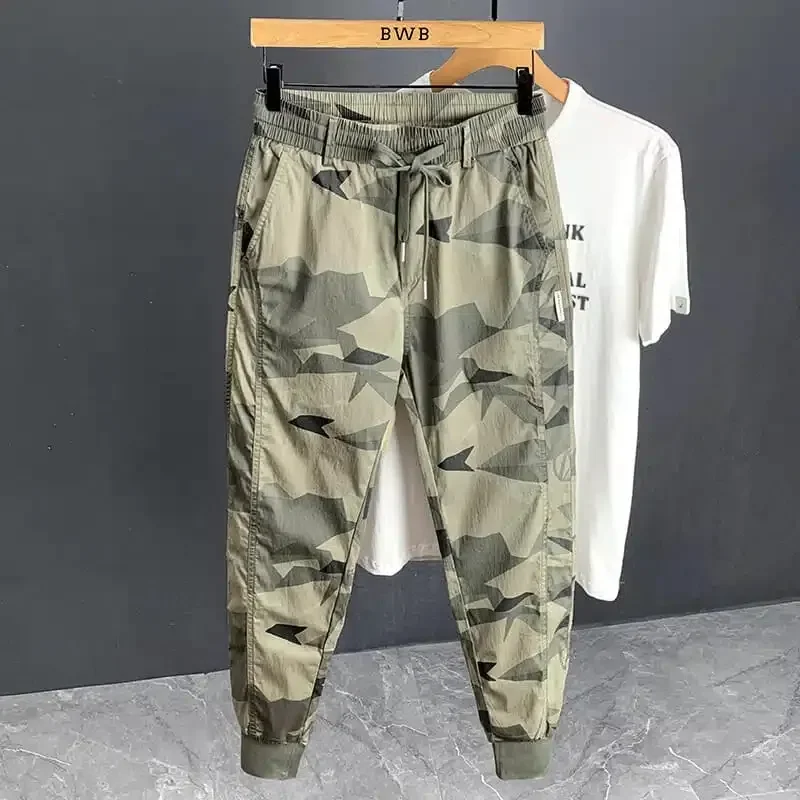 

Men Clothing Retro Camouflage Pants Spring Summer 2023 New Casual All-match Bundle Feet Pants Korean Sports Baggy Pants Z45