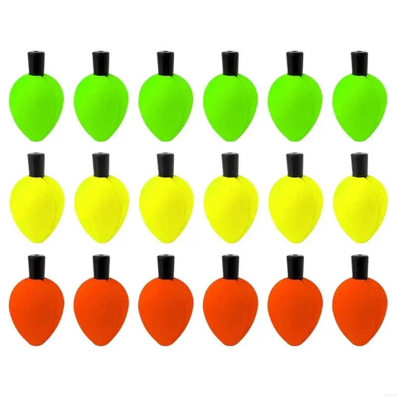 

18pcs Floating Fishing Bobbers for Freshwater Saltwater Foam Indicators