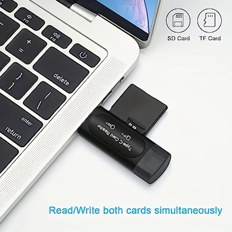 TF+SD 2-in-1 OTG Card Reader Type-c Multifunctional Car Camera Card Reader For Mobile Phones And Computers