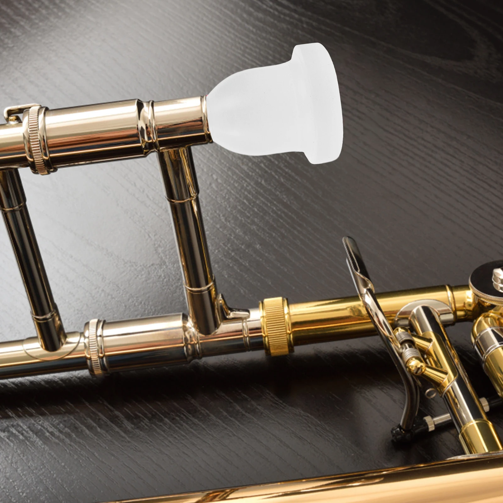 

Alto Trombone Mouthpiece Tenor White Replacement Accessory Instruments Lightweight Durable ABS Plastic Beginner Professional