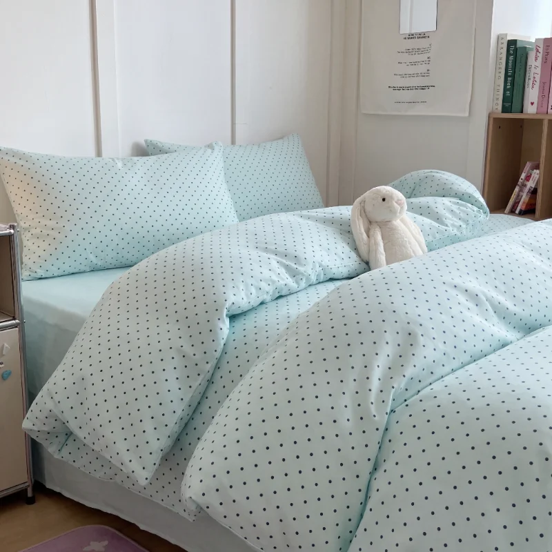 1pc Duvet Cover Polka Dot Printed housse de couette Single/Full/Queen Size Skin-friendly Comforter Cover Simple Style bettwäsche