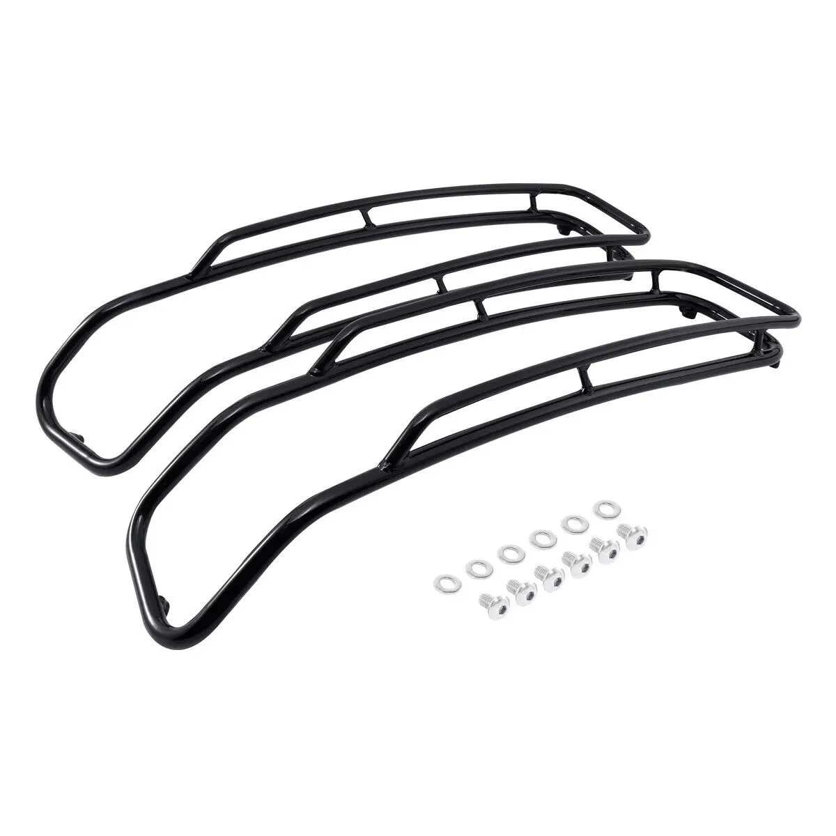 Motorcycle Iron Saddlebags Lid Top Rail Guards For  Touring Street Glide Electra Glide Road King 2014-2024 2022 2019 2018