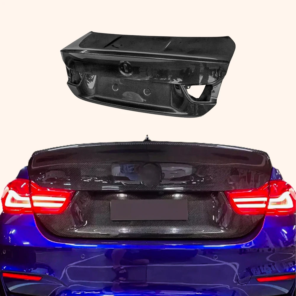 

Brand New For BMW 4 Series 14-20 F32 Coupe Carbon M4 Style Rear Bumper Trunk Boot Lid