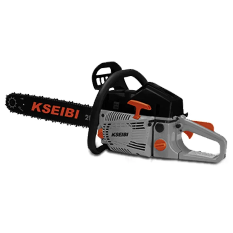 KSEIBI Good Performance Gasoline Chain Saw, 2600W, 58cc For Easy Horizontal Sawing.