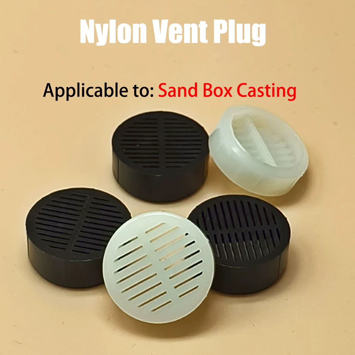 50pcs Plastic Nylon Air Vent Plug Round Mold Vent Breather Plug For Plastic Injection Mould