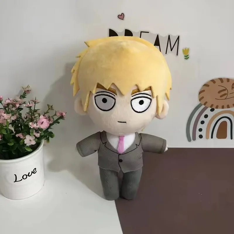 20 سنتيمتر الغوغاء النفسي 100 الغوغاء أفخم دمية 20 سنتيمتر أنيمي Arataka Kageyama Shigeo لينة محشوة بلوشي لعبة عيد الميلاد دمية للأطفال عيد الميلاد Gif