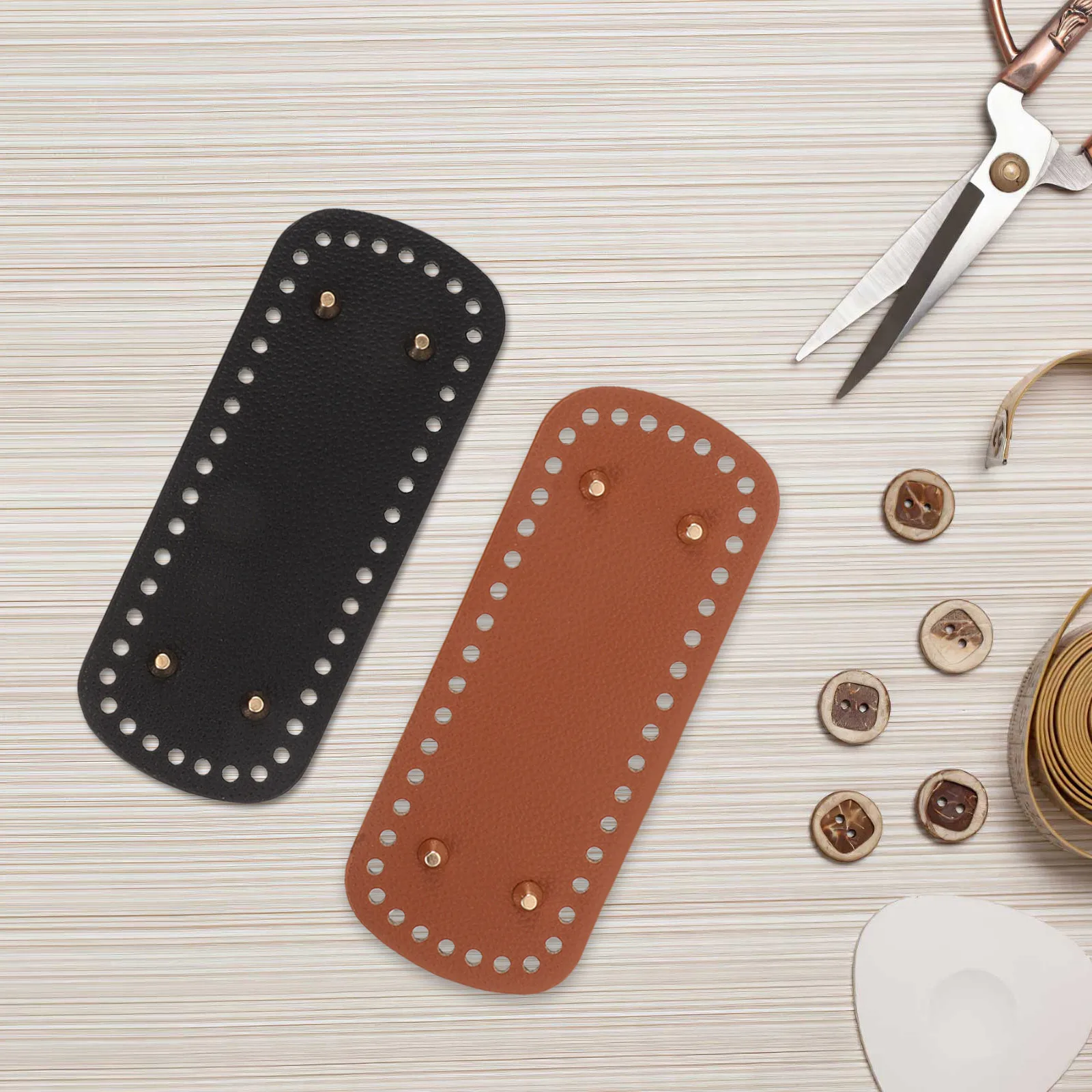 5 قطعة منصات المشكل البيضاوي لحقائب اليد والمحافظ قاعدة معززة دعم DIY بها بنفسك حقيبة صياغة وإصلاح قواعد حقيبة الكروشيه #1