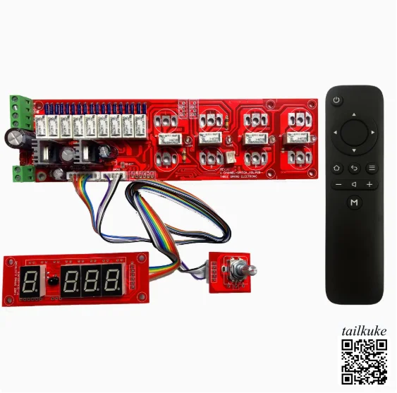 

Relay Volume Board Volume Controller with Display Screen Remote Control Volume Board with Input Switching
