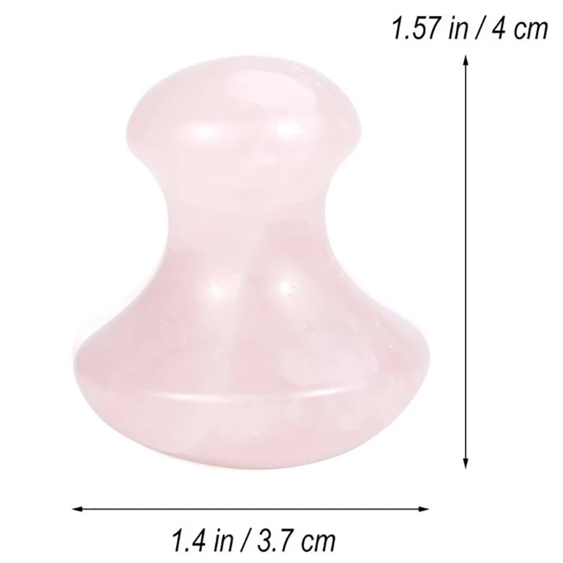 

Natural Quartz Mushroom Shape Facial Back Foot Acupuncture Massage Scraper SPA Therapy Jade Board Face Massager Gua Sha Tool