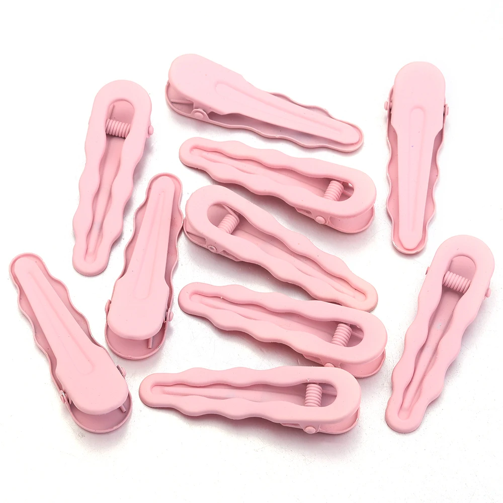 10 teile/los Metall Haarnadeln 5,8 cm Bunte Hohl Welle Haar Clip Haarspangen Einstellung Basis Süße Barrettes Für DIY Haar Zubehör – Detail 9