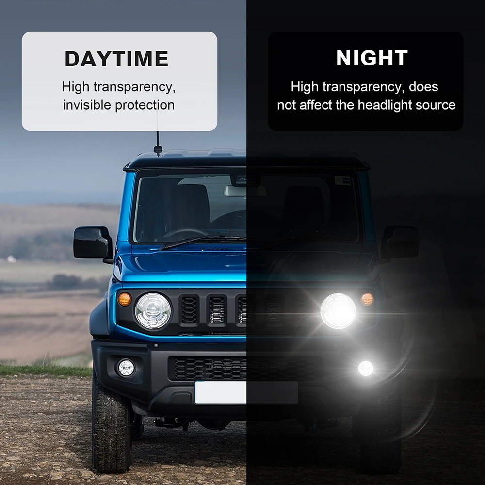 ملصق شفاف مضاد للخدش ومدخن للمصابيح الأمامية والخلفية لسيارة سوزوكي جيمني JB64 سييرا JB74W 2019 2020 2021 2022 2023 2024 2025 #5