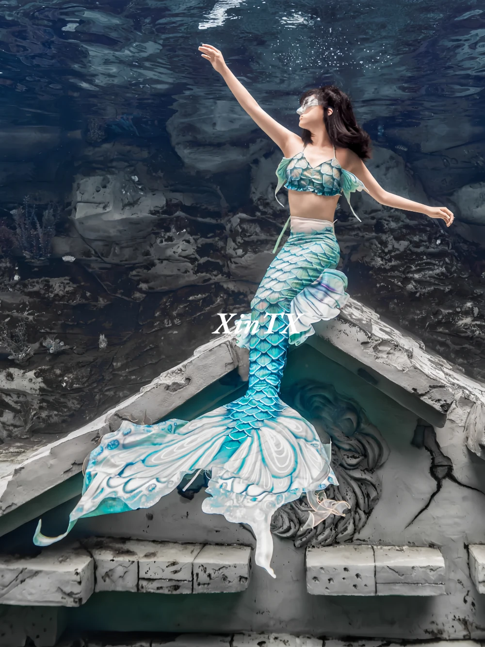 Dream Original Adult Mermaid Tail For Swimming HD Swimmable Swimsuit Can Add Monofin For Free Diving Oceanarium Performance