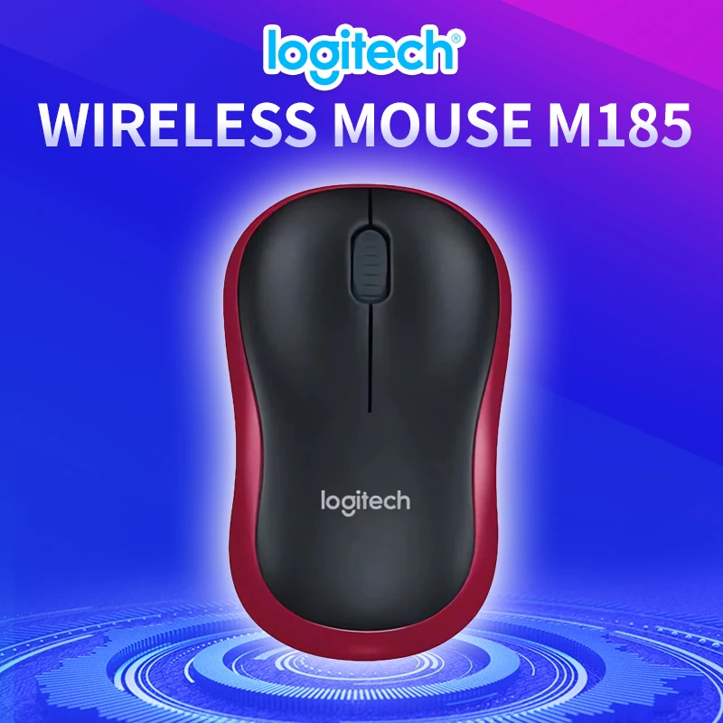 Logitech M185 Ein Must-Have-Maus für Studenten-E-Sport-Büros, Dual-Mode-Funkstummschaltung, ergonomisches, leichtes, heiß verkauftes Produkt