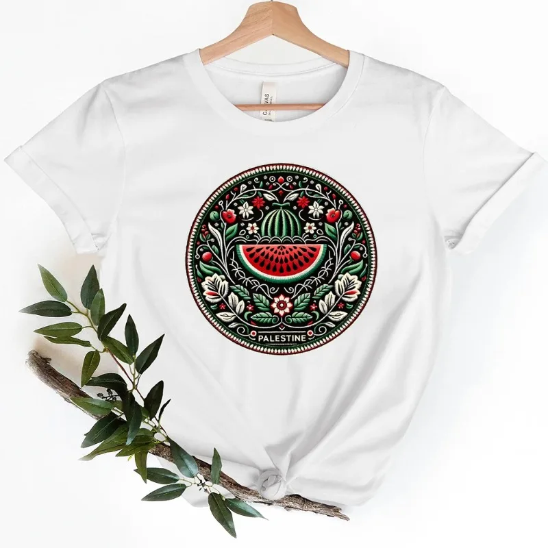 Funny Watermelon This Is Not Watermelon University T-shirt Love and Peace Printed Clothing T-shirt Men's and Women's Clothing