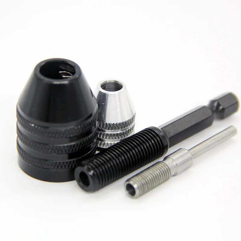 Bohrfutter Keyless Schraubendreher Schlagschrauber Adapter Elektrische Micro Motor Klemme Mini Chuck Fixture Hex Schaft Bohrer Bits Adapter – Detail 5