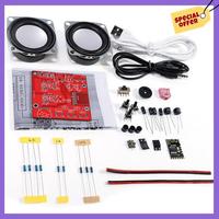 -A96Z 3X DIY Bluetooth Speaker Kit USB Mini Home Stereo Sound Amplifier DIY Electronic Kits Without Shell