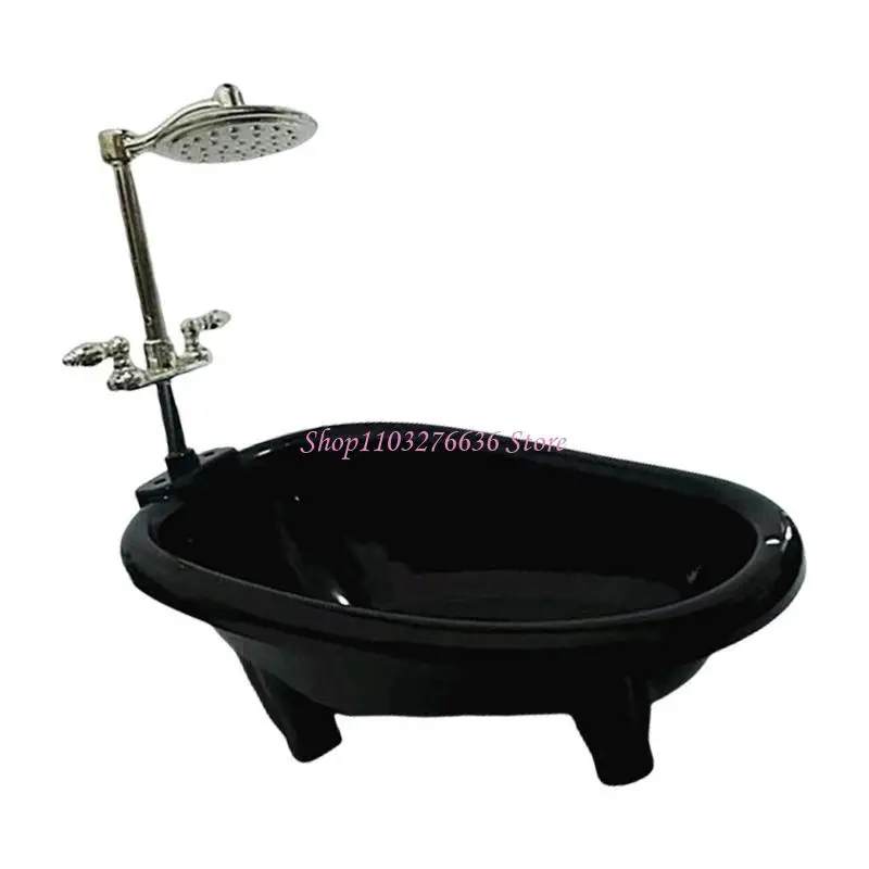 

R6FD Миниатюрная ванна в масштабе 1:12 для декора кукольных домиков идеально подходит для демонстрации моделей и реквизита для