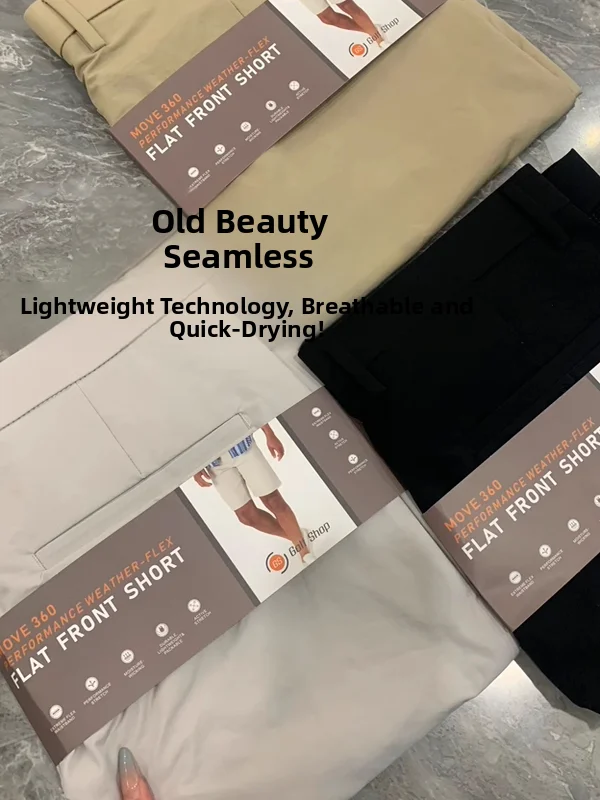 

Golf Series Men's Faionable Casual Sports orts Breathable Qui Dry Cool Feeling Summer New Arrival Straight Leg mid Waist