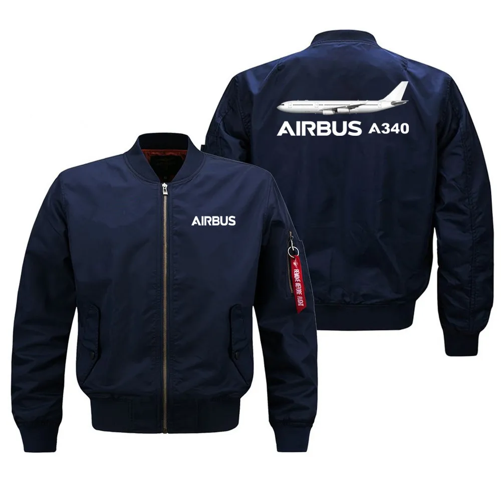 

Top Quality 2024 Pilot Jacket Ma1 Bomber Jacket Airbus A340 Spring Autumn Winter Mens Jackets Coats New Man Coats Jackets S-8XL