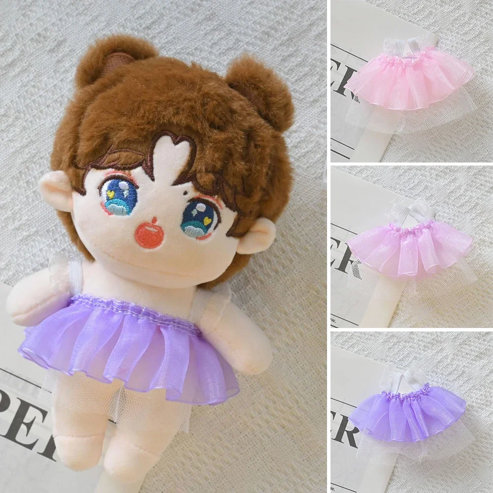 Mini Plush Doll'S Clothes Outfit Accessories for Korea Kpop Exo Labubu V2 Idol Lace Dress Clothing Gift