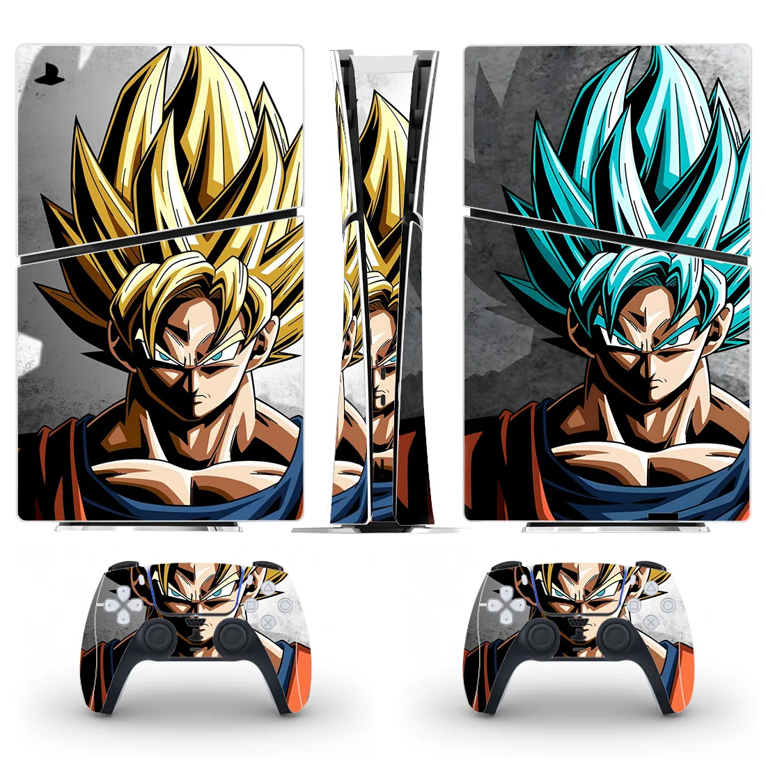 Anime Ultra Instinct Goku PS5 Slim Digital Skin Sticker Protector Decal Cover for Console Controller PS5 Slim Sticker Vinyl