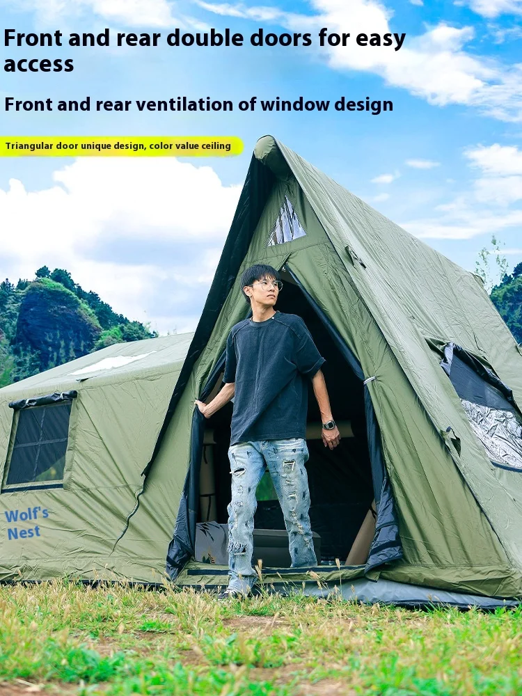 STLFOutdoor-tienda inflable automática, portátil, impermeable, tela de PVC y Oxford, cabina de Picnic para acampar al aire libre