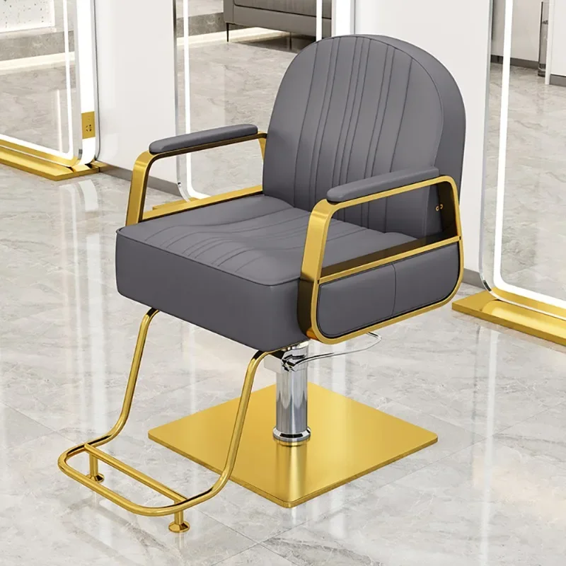 كرسي حلاق محمول للألعاب فاخر مصفف شعر صالون حلاقة بسيط كرسي حلاق المتداول Sillon De Barbería الأثاث التجاري