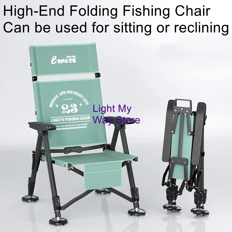 Fully Foldable Fishing Chair  Fishing Chair for Wild Fishing  Folding Chair, European-Style Fishing Chair